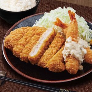 三元豚ロースカツと海老フライ弁当 （三元豚ロース1・エビ2）（ソース1タル1）≪3990≫