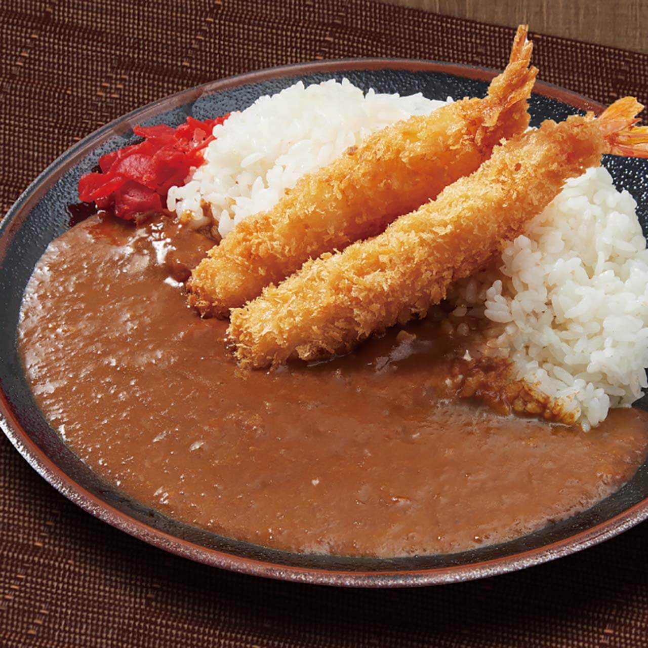 かつ屋のカレー　エビフライ（2本）
